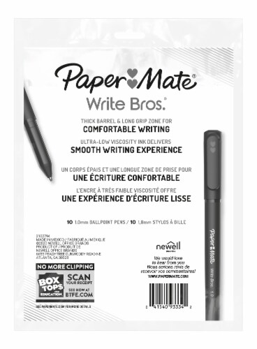 Paper Mate® Write Bros.® Medium Ball Point Pens - Black Perspective: back