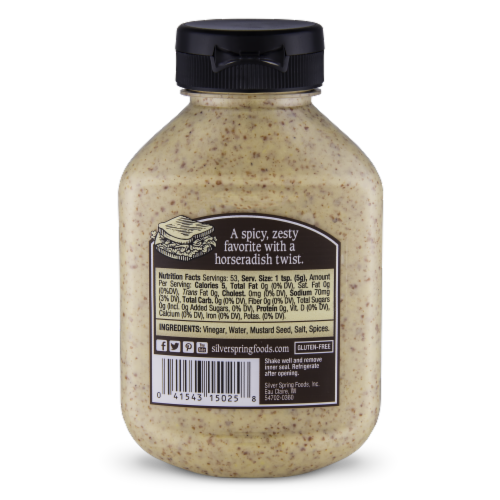 Silver Spring® Spicy Brown Deli-Style Mustard Perspective: back