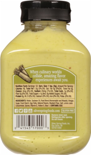 Silver Spring® Hot Wasabi Sauce Perspective: back