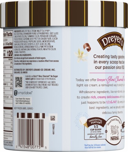 Dreyer's/Edy's® Slow Churned® Neapolitan Light Ice Cream Tub Perspective: back