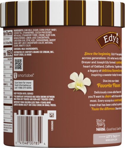Dreyer's/Edy's™ Neapolitan Ice Cream Tub Perspective: back
