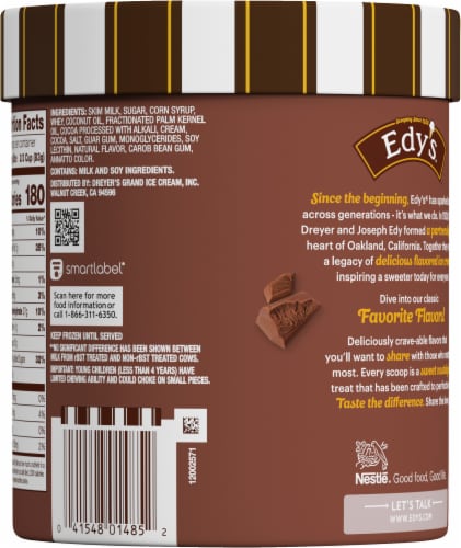Dreyer's/Edy's™ Grand Chocolate Chip Ice Cream Tub Perspective: back