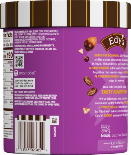 Dreyer's/Edy's™ Grand Mocha Almond Avenue Ice Cream Tub Perspective: back