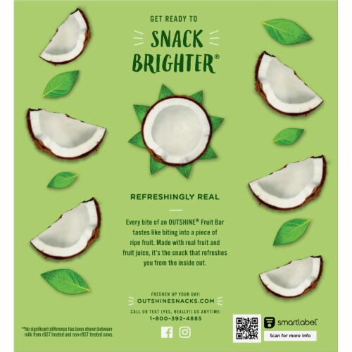 Outshine Creamy Coconut Fruit Bars Perspective: back