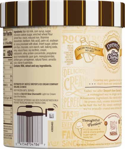 Dreyer's/Edy's™ Slow Churned Cookies & Cream Light Ice Cream Perspective: back