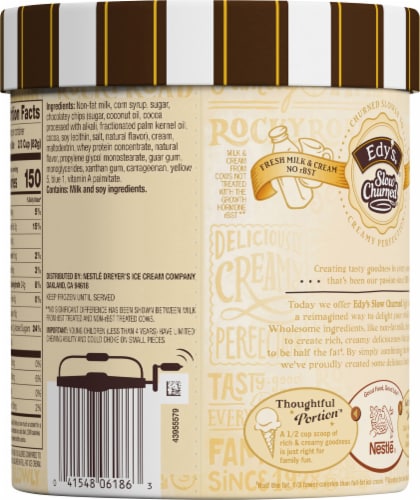Edy's® Slow Churned® Mint Chocolate Chip Light Ice Cream Perspective: back
