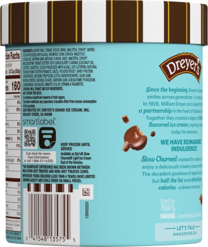 Dreyer's/Edy's™ Slow Churned Sugar Free Fudge Tracks Light Ice Cream Perspective: back