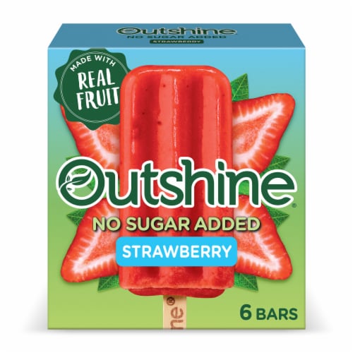Outshine® Sugar Free Strawberry Fruit Bars Perspective: back
