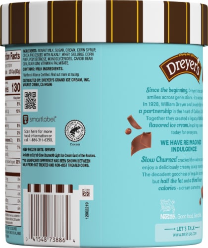 Dreyer's/Edy's™ Slow Churned Chocolate Light Ice Cream Perspective: back