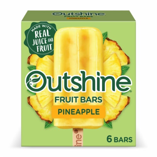 Outshine® Pineapple Fruit Bars Perspective: back