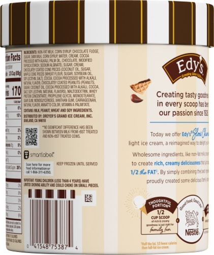 Edy's® Slow Churned® Drumstick Light Ice Cream Tub Perspective: back