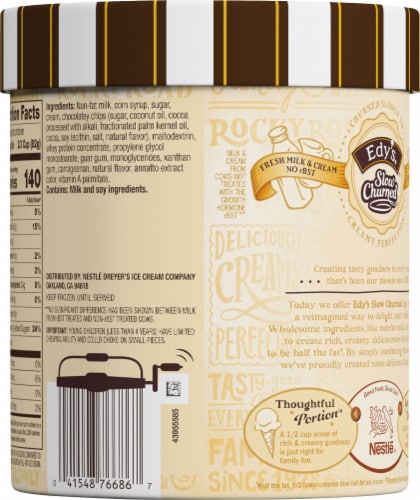Dreyer's/Edy's™ Slow Churned Chocolate Chip Light Ice Cream Tub Perspective: back