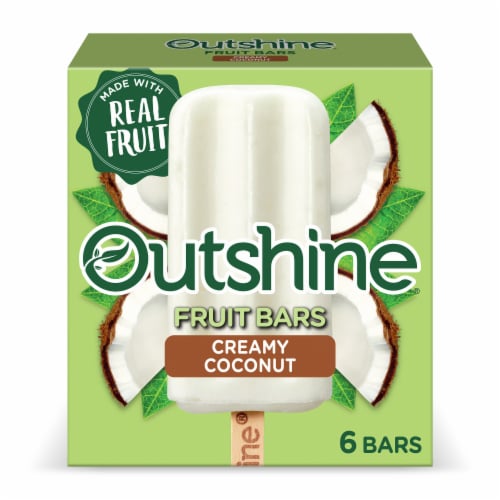 Outshine Creamy Coconut Fruit Bars Perspective: back