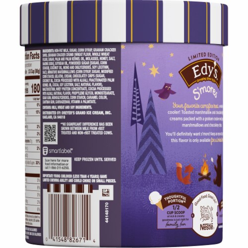 Edy's® S'Mores Light Ice Cream Perspective: back