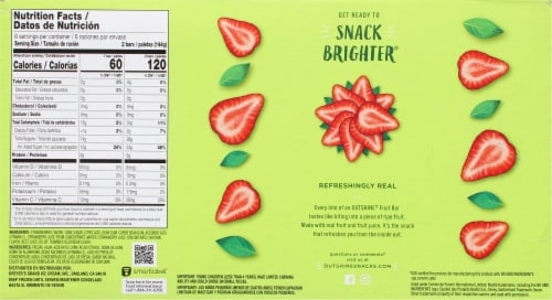 Outshine® Strawberry Fruit Bars Perspective: back
