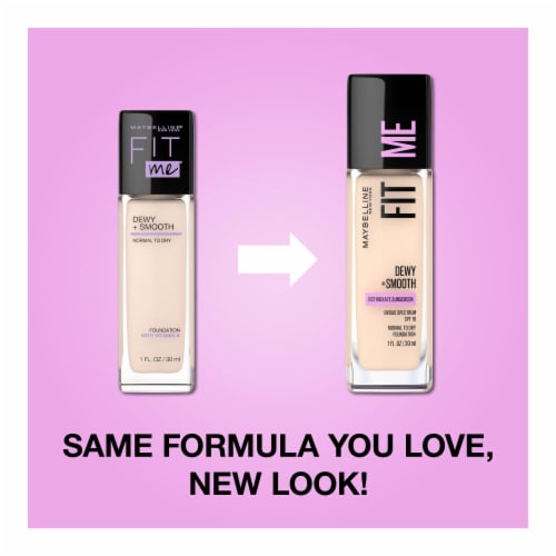 Maybelline Fit Me Dewy + Smooth Liquid Foundation Makeup with SPF 18 Classic Ivory Perspective: back