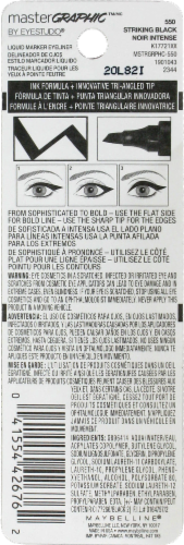 Maybelline Eye Studio Master Graphic Black Eyeliner Perspective: back