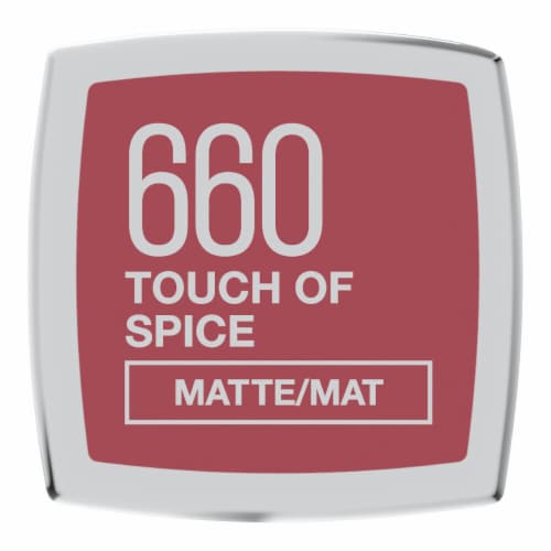 Maybelline Color Sensational Lipstick The Mattes 660 Touch Of Spice Perspective: back