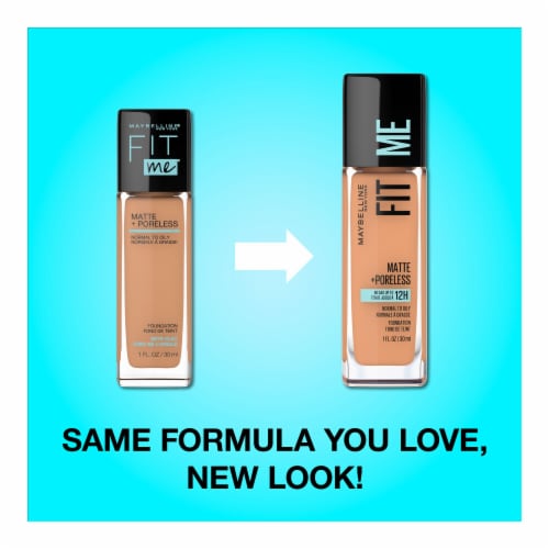 Maybelline New York Fit Me Sun Beige Matte + Poreless Liquid Foundation Makeup Perspective: back