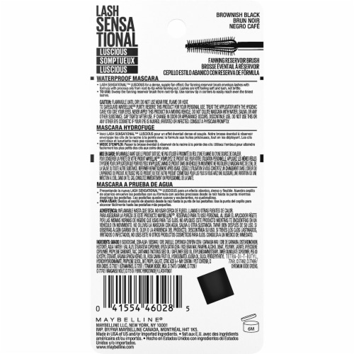 Maybelline Lash Sensational Luscious Brownish Black Mascara Perspective: back