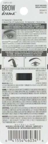 Maybelline Eye Studio Deep Brown Brow Pomade Crayon Perspective: back