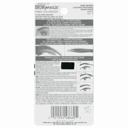 Maybelline Eye Studio Brow Precise Fiber Voluminizer Deep Brown Perspective: back