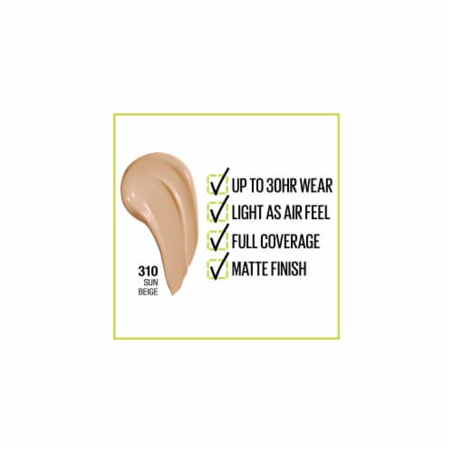 Maybelline Super Stay Liquid Foundation Longwear 310 Sun Beige Perspective: back