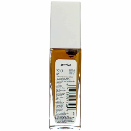 Maybelline Super Stay Liquid Foundation Longwear 320 Honey Perspective: back