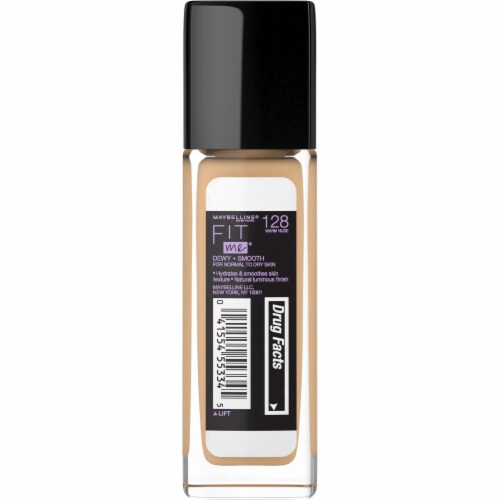 Maybelline Fit Me Dewy + Smooth 128 Warm Nude Liquid Foundation Perspective: back