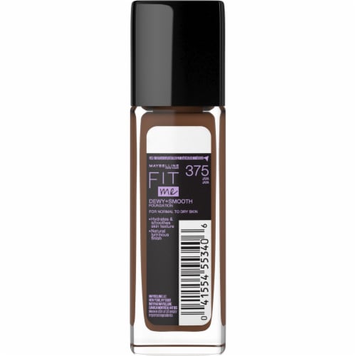 Maybelline Fit Me Dewy + Smooth 375 Java Liquid Foundation Perspective: back