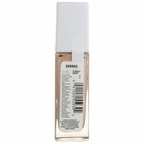 Maybelline Super Stay Liquid Foundation Longwear 105 Fair Ivory Perspective: back