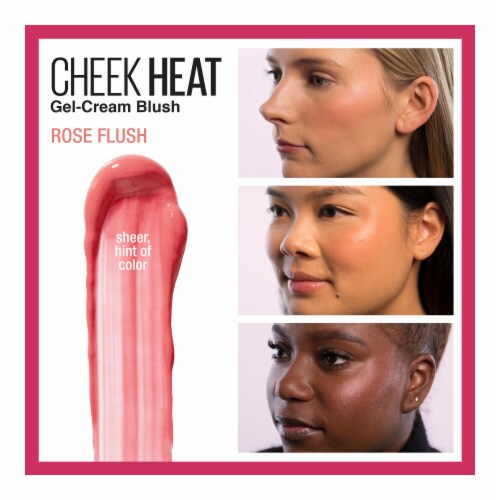 Maybelline Cheek Heat Gel-Cream Blush 20 Rose Flush Perspective: back