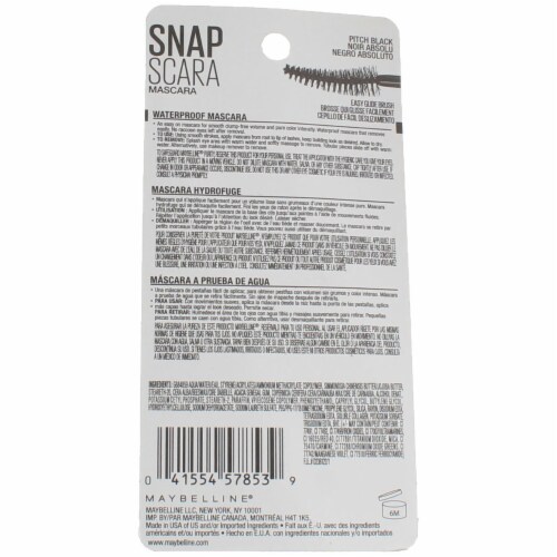 Maybelline New York Snapscara Pitch Black Snapscara Waterproof Mascara Perspective: back