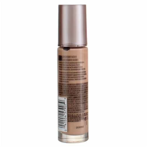 Maybelline Dream Radiant Liquid Foundation Medium Coverage Hydrating 10 Porcelain Ivory Perspective: back