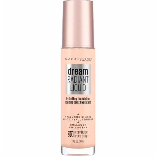 Maybelline Dream Radiant Liquid Foundation Medium Coverage Hydrating 30 Ivory Beige Perspective: back