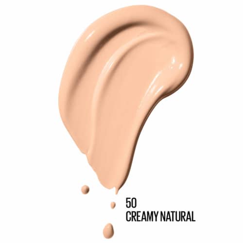 Maybelline Dream Radiant Liquid Foundation Medium Coverage Hydrating 50 Creamy Natural Perspective: back