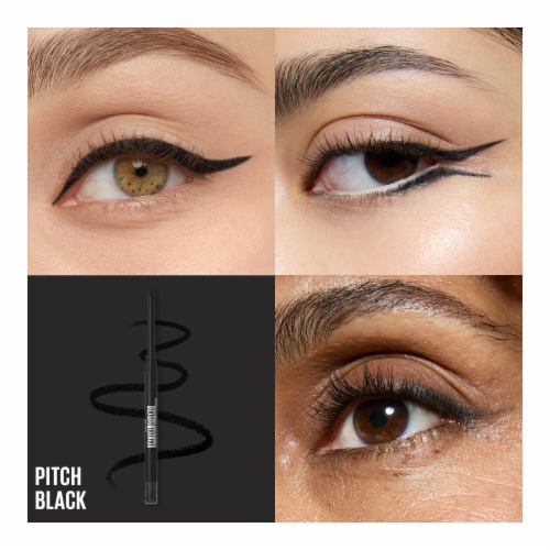 Maybelline Tattoo Studio Smokey Gel Eyeliner Pencil Waterproof 010 Pitch Black Perspective: back