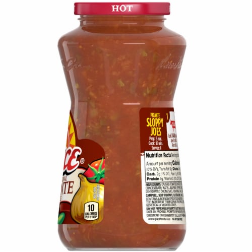 Pace® Hot Picante Sauce Perspective: back