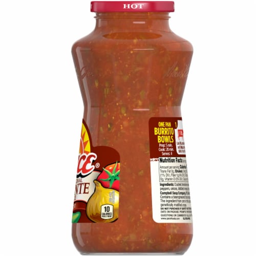 Pace® Hot Picante Sauce Perspective: back