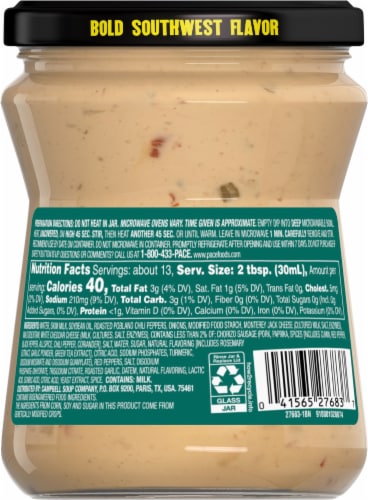 Pace® Chorizo Roasted Poblano Queso Dip Perspective: back