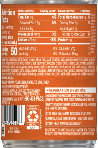 Pace® Mild Nacho Cheese Sauce Perspective: back