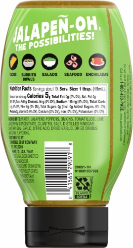 Pace® Signature Sauces Cilantro Jalapeno Lime Sauce Perspective: back