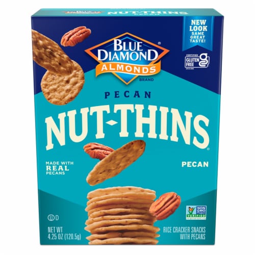Blue Diamond® Nut-Thins® Pecan Crackers Perspective: back