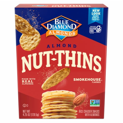 Blue Diamond® Nut-Thins® Smokehouse Almond Rice Crackers Perspective: back