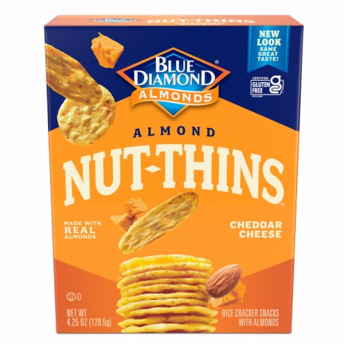 Blue Diamond® Nut-Thins® Cheddar Cheese Almond Crackers Perspective: back