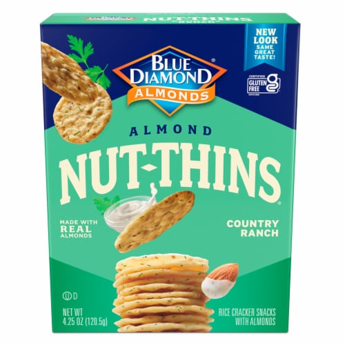 Blue Diamond® Nut-Thins® Country Ranch Almond Rice Crackers Perspective: back