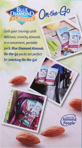 Blue Diamond® Oven Roast Sea Salt Almonds On-the-Go Packs Perspective: back
