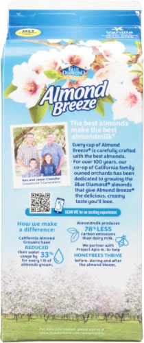 Almond Breeze® Dairy Free Vanilla Almond Milk Half Gallon Perspective: back