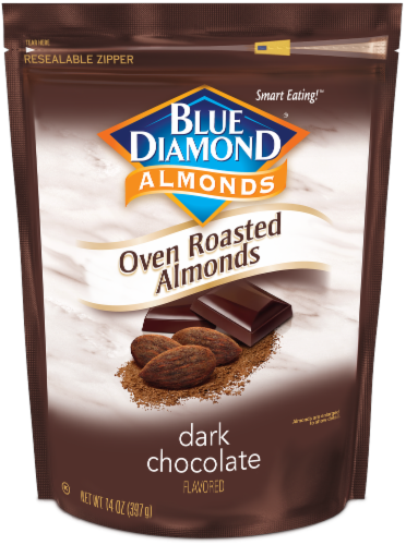 Blue Diamond® Oven Roasted Dark Chocolate Almonds Perspective: back