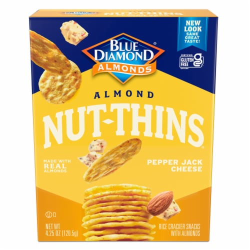 Blue Diamond® Nut-Thins Pepper Jack Cheese Almond Crackers Perspective: back